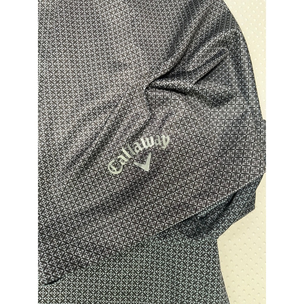 Callaway Opti Dri Mens XXL Geometric Print Golf Polo Shirt Short Sleeve - Picture 9 of 9